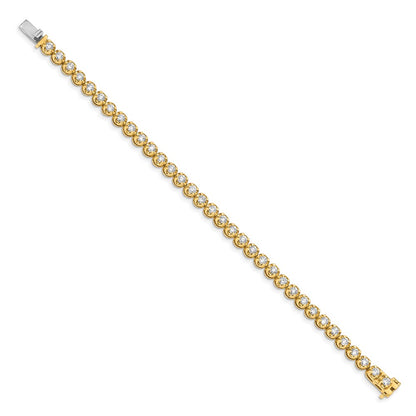 14k Yellow Gold Yellow Gold Natural Diamond Bracelet