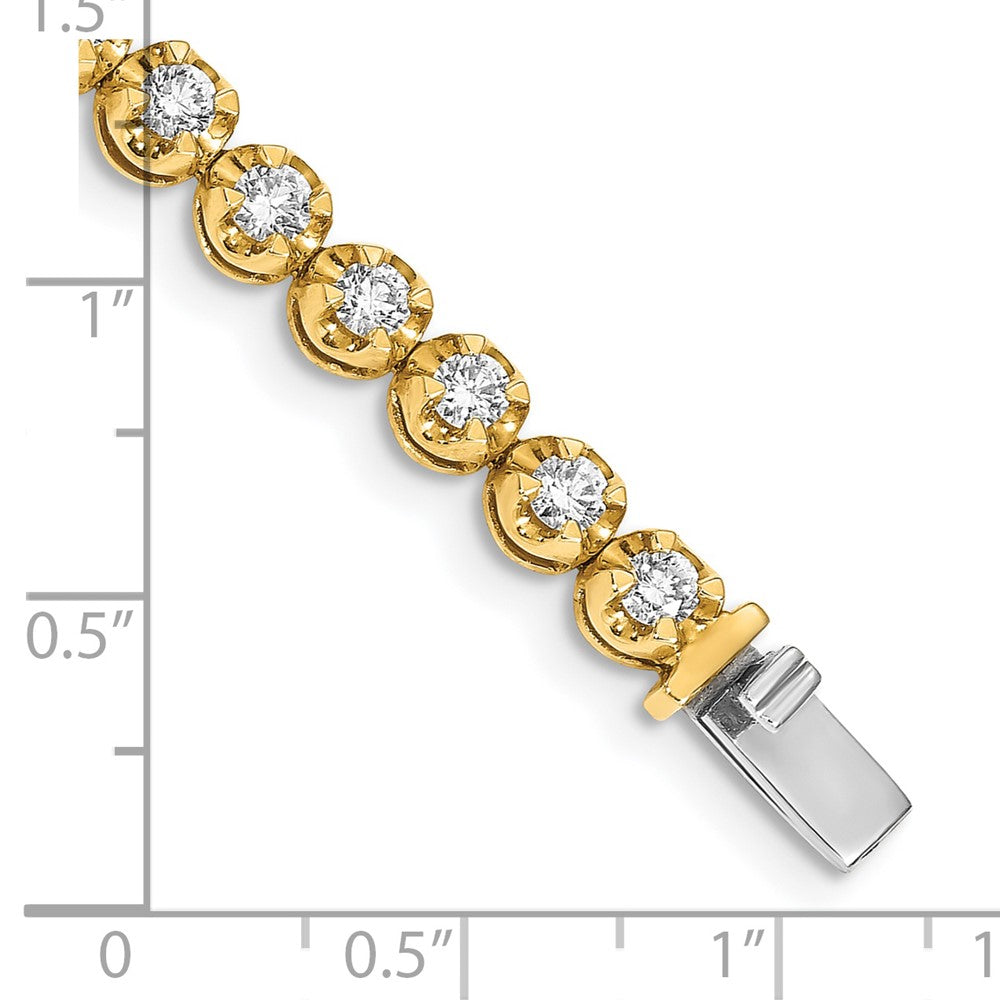 14k Yellow Gold Yellow Gold Natural Diamond Bracelet