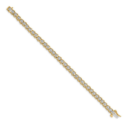 14k Yellow Gold Natural Diamond Bracelet