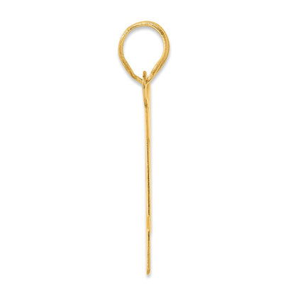 14k Yellow Gold Polished Block Number 54 Pendant