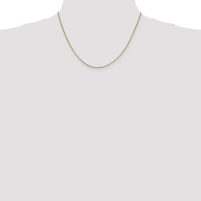 14K Yellow Gold 18 inch .95mm Box with Lobster Clasp Chain Necklace