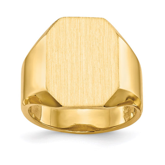 14K Yellow Gold Men's Signet Ring