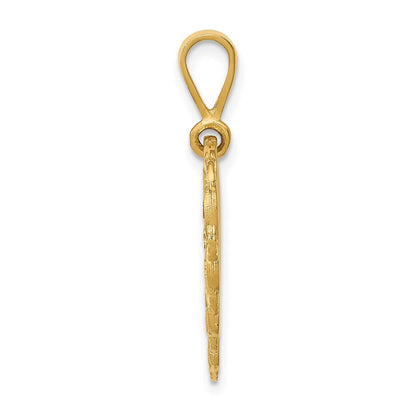 14k Yellow Gold FOR MY BEST FRIEND Charm