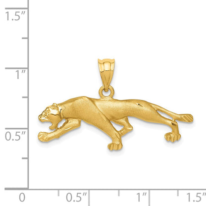 14k Yellow Gold Panther Pendant