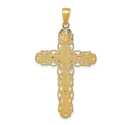 14k Yellow Gold Crucifix Pendant