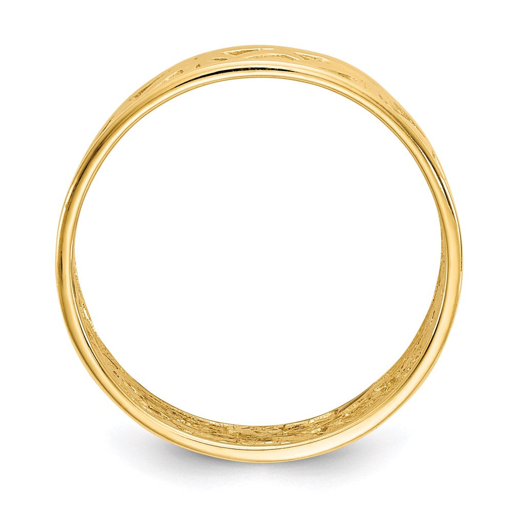 14K Yellow Gold Polished Celtic Knot Band