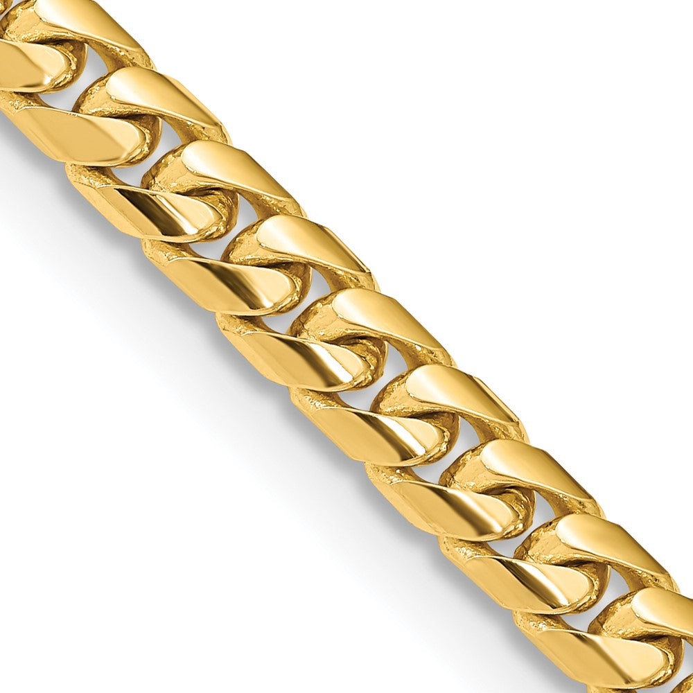 14k Yellow Gold 6.75mm Solid Miami Cuban Chain Necklace