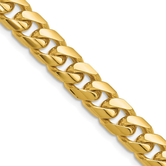 14k 8mm Solid Miami Cuban Chain nan