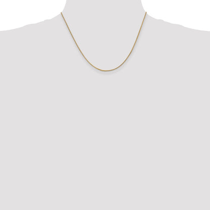 14K Yellow Gold 18 inch .9mm Franco with Lobster Clasp Chain Necklace