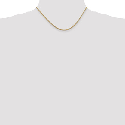 14K Yellow Gold 16 inch 1.3mm Franco with Lobster Clasp Chain Necklace