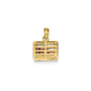 14k Two-tone Gold Two-tone Gold Polished 3-Dimensional Lobster Trap Pendant
