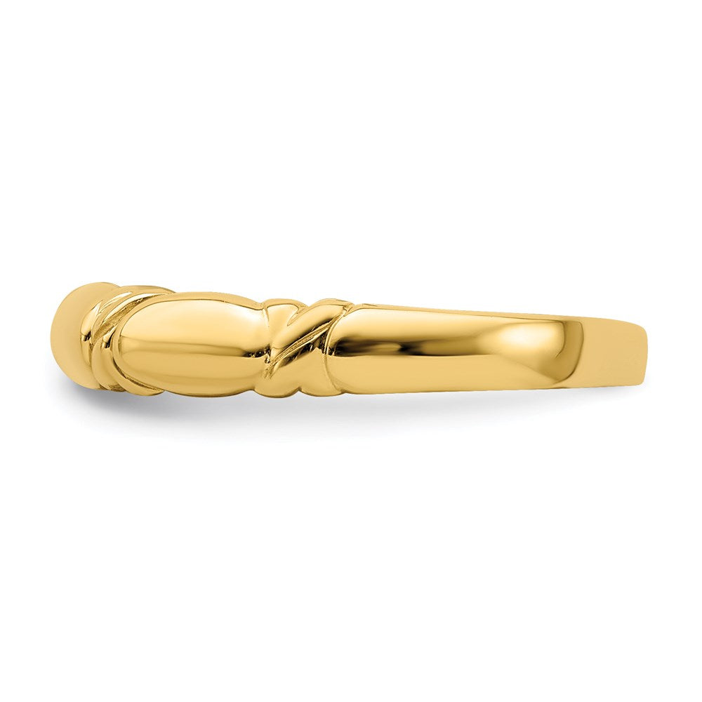 14K Yellow Gold Twist Design Ring