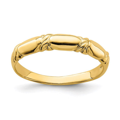 14K Yellow Gold Twist Design Ring