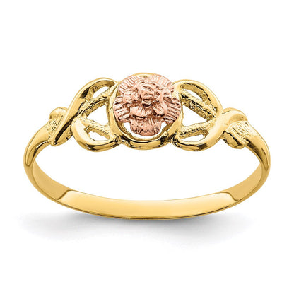 14K Two-Tone Gold Polished Ring
