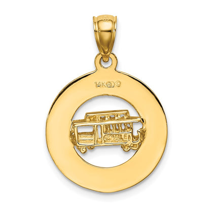 14k Yellow Gold SAN FRANCISCO w/Cable Car Charm