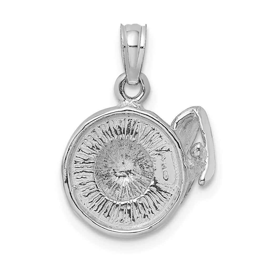 14k White Gold 3-D Sunhat w/ Sunglasses Charm