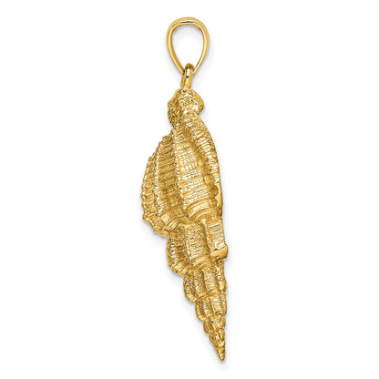 14k Yellow Gold Wentletrap Shell Charm