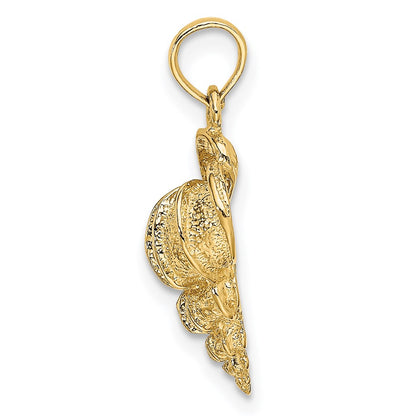14k Yellow Gold Wentletrap Shell Charm