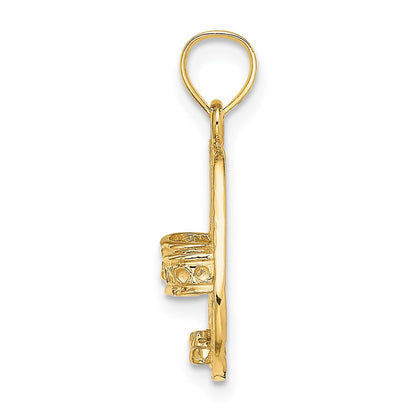 14k Yellow Gold BAHAMAS Double Sandals Charm