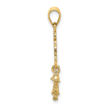 14k Yellow Gold Moveable ITS A GIRL with Doll