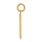 14k Yellow Gold Large Polished Number 0 Charm
