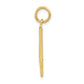 14k Yellow Gold  Large Polished Number 4 Charm
