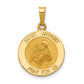 14k Yellow Gold Saint Anthony Medal Charm