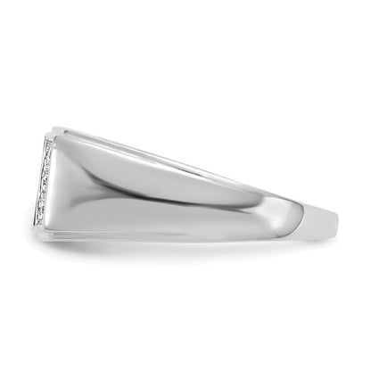 14k White Gold Tigers Eye u0026 A Quality Real Diamond Mens Ring