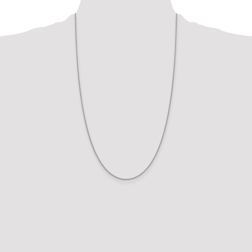 14K Yellow Gold 26 inch 1.4mm Forzantine Cable with Lobster Clasp Chain Necklace