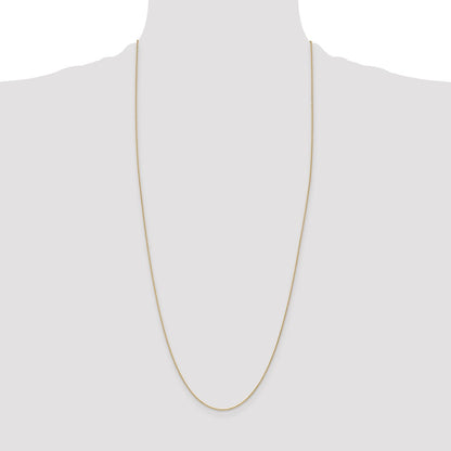 14K Yellow Gold 1.2mm D/C Cable Chain Necklace