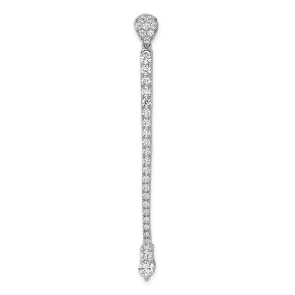 14k White Gold 1ct. Real Diamond Fancy Pendant