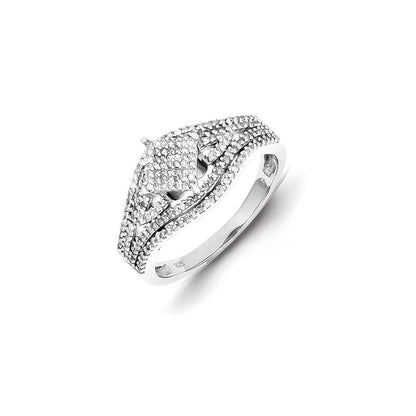 Sterling Silver Diamond Ring