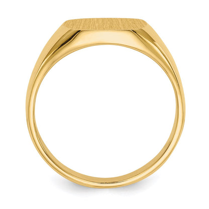 14K Yellow Gold Men's Signet Ring