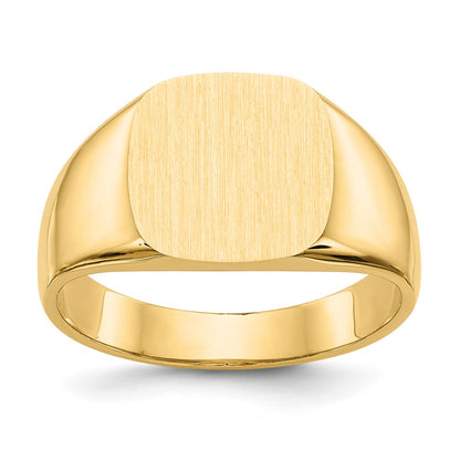 14K Yellow Gold Men's Signet Ring