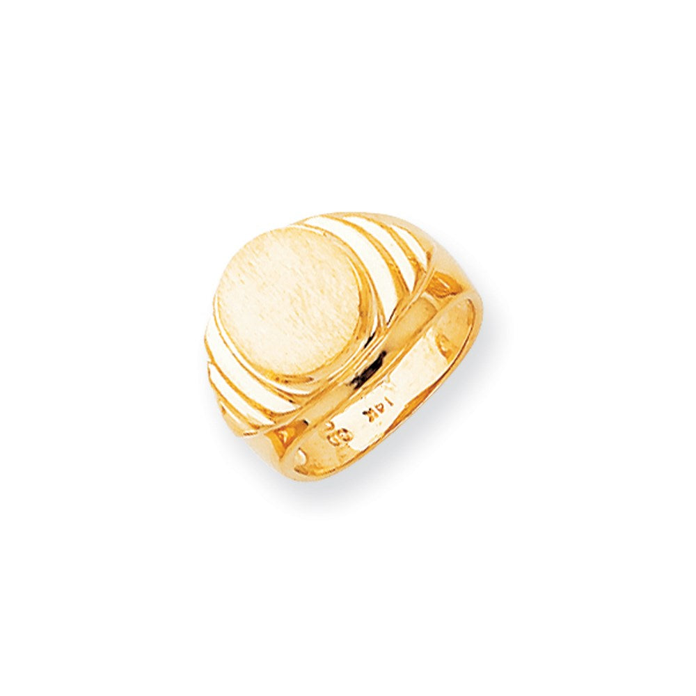 14K Yellow Gold Men's signet Ring