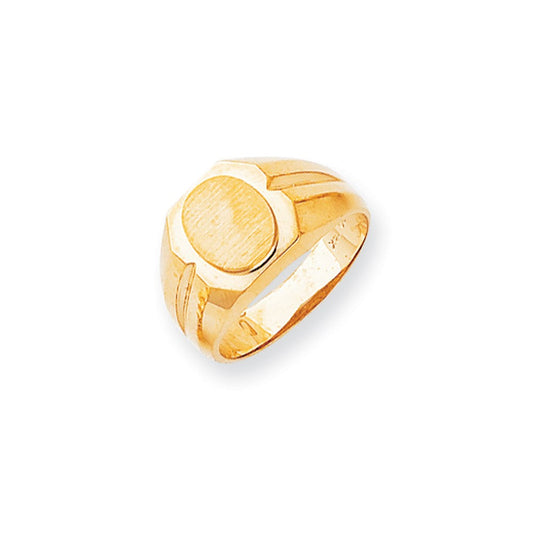 14K Yellow Gold Men's signet Ring