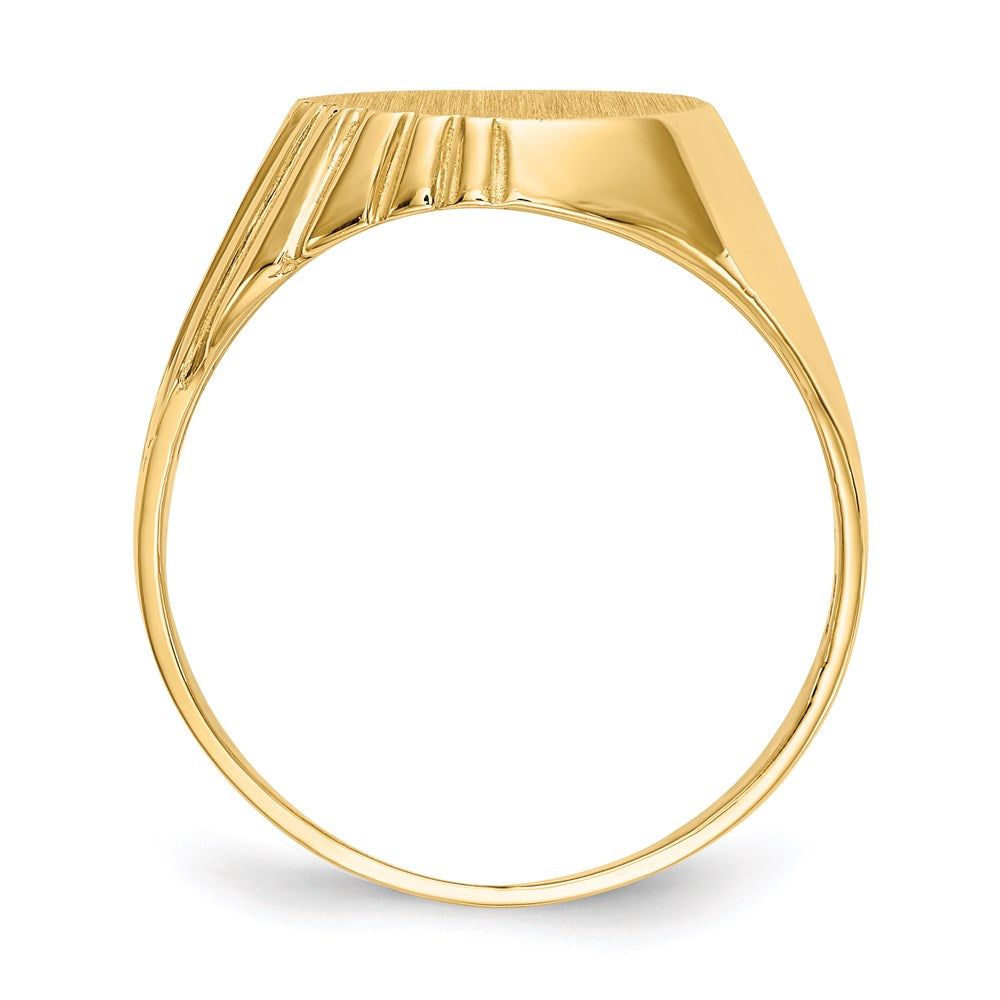 14K Yellow Gold Men's signet Ring