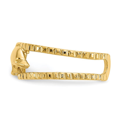 14k Yellow Gold Dolphin Toe Ring