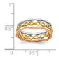 14k Tri-Color Yellow White & Rose Gold Set of 3 Stackable Rings