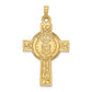 14k Yellow Gold Cross w/Air Force Insignia Pendant