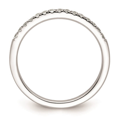 14k White Gold Real Diamond Wedding Band