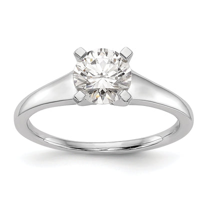 0.25ct. CZ Solid Real 14k White Gold Solitaire Engagement Ring
