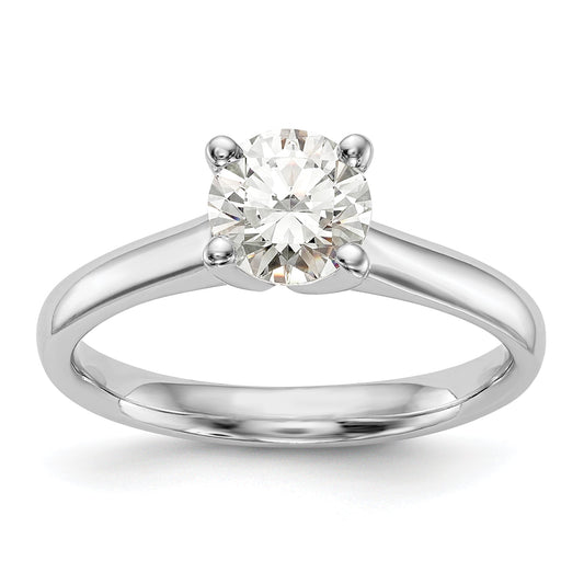 0.25ct. CZ Solid Real 14k White Gold Solitaire Engagement Ring