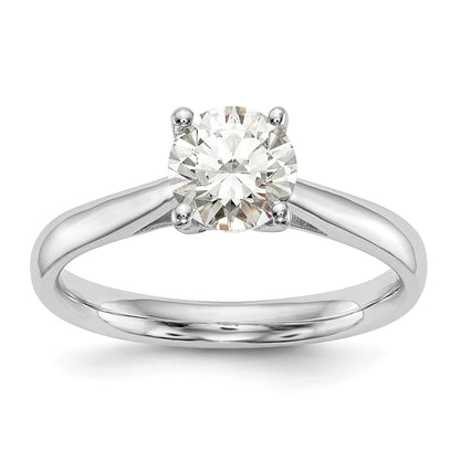 0.25ct. CZ Solid Real 14k White Gold Solitaire Engagement Ring