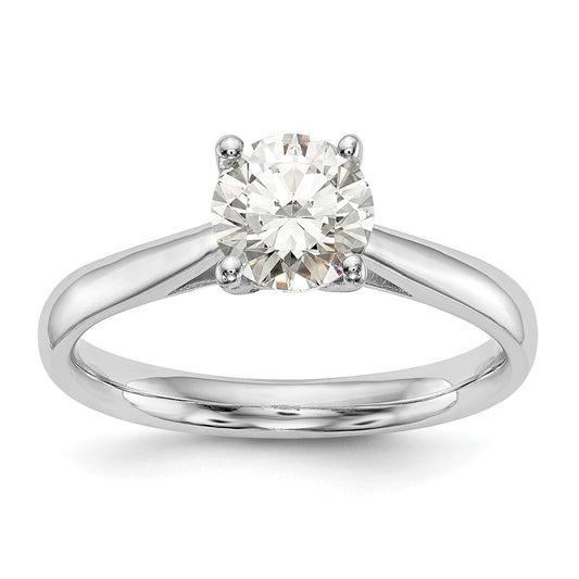 2.00ct. CZ Solid Real 14k White Gold Solitaire Engagement Ring