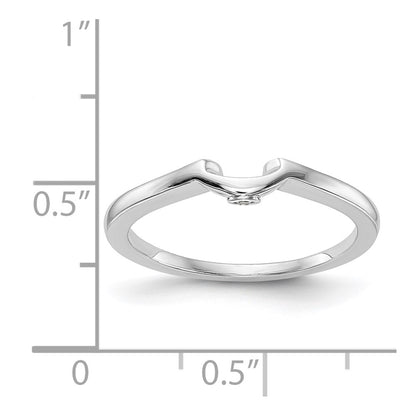 14k White Gold Real Diamond Wedding Band