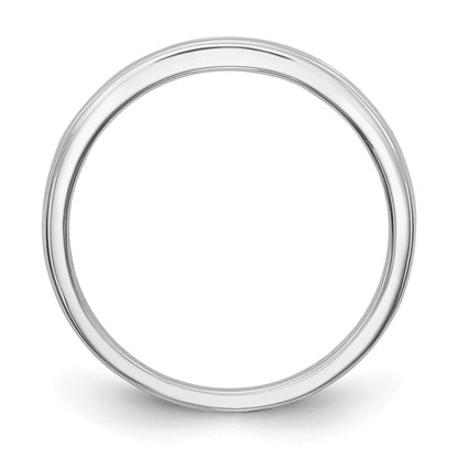0.09ct. CZ Solid Real 14k White Gold Wedding Wedding Band Ring