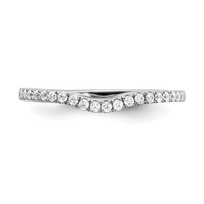 0.08ct. CZ Solid Real 14k White Gold Wedding Wedding Band Ring