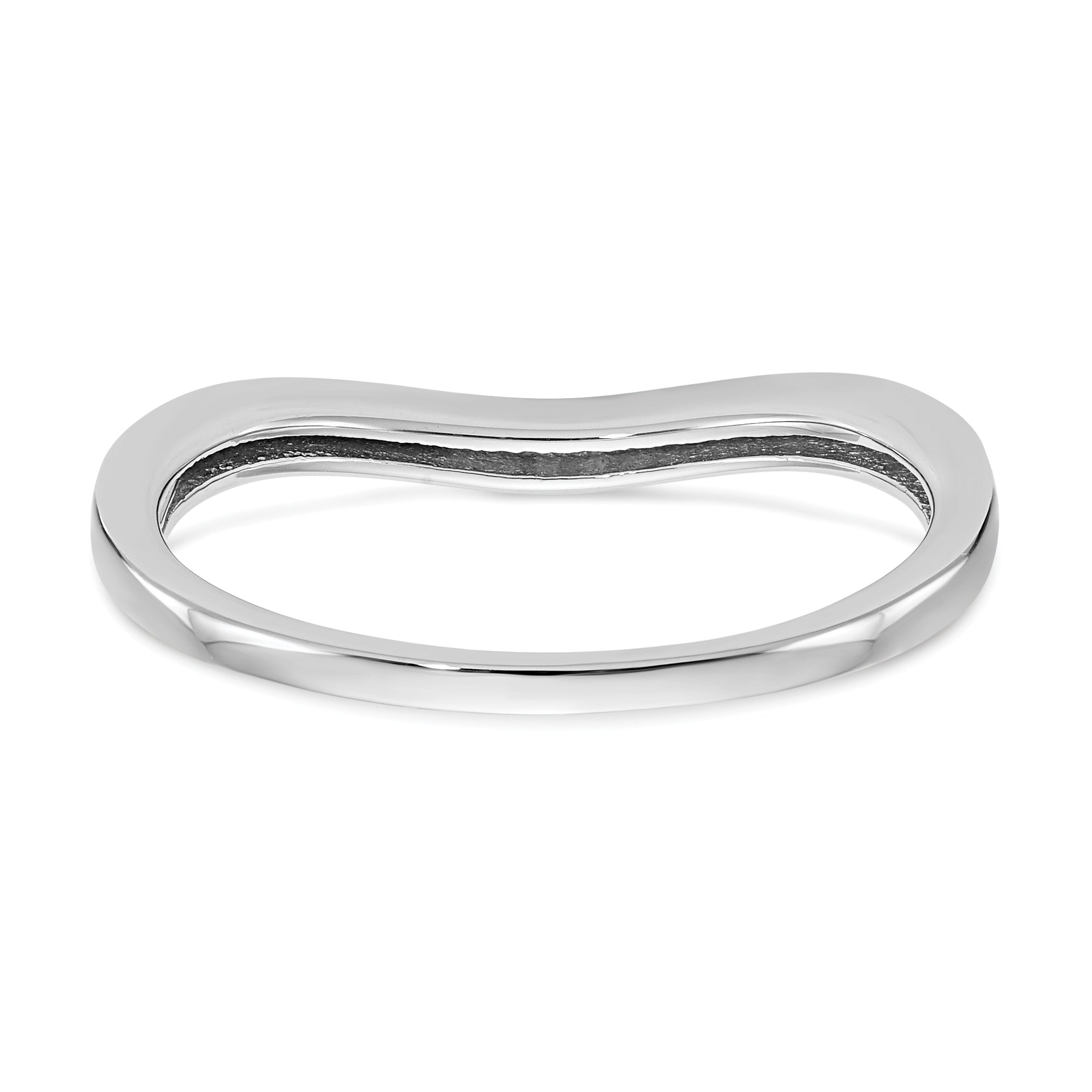 0.07ct. CZ Solid Real 14k White Gold Wedding Wedding Band Ring