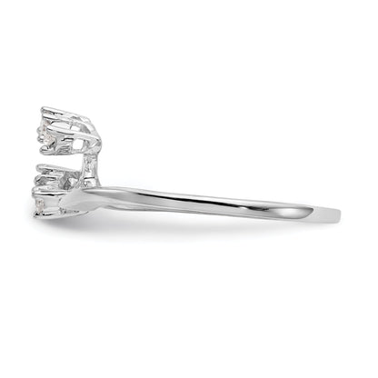 0.07ct. CZ Solid Real 14k White Gold Wedding Wedding Band Ring